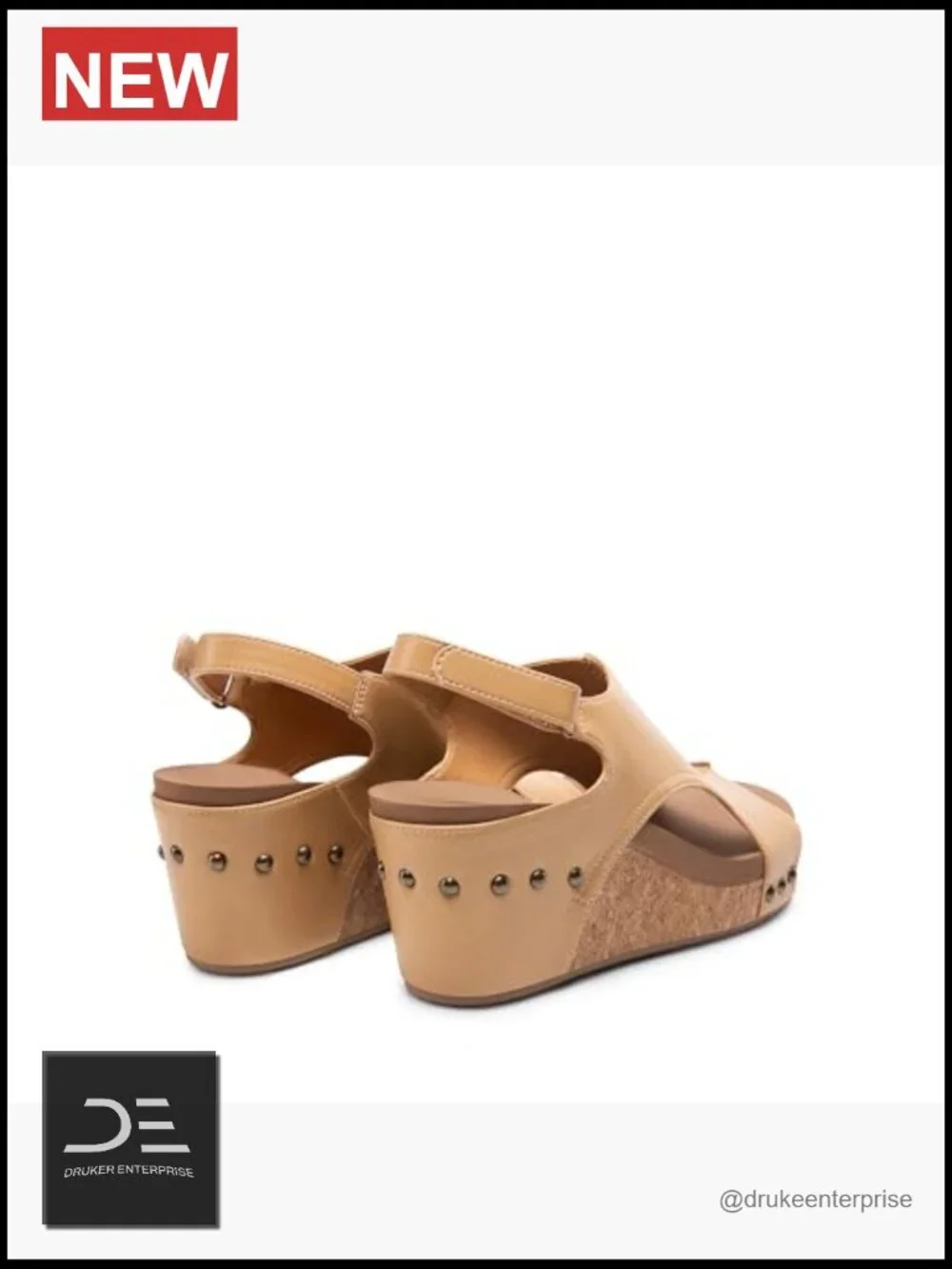 Comfortable Peep-Toe Platform Wedge Sandals w/ EVA Foam Footbed
